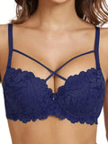 Diana Rose Criss Cross Lace C Cup Push Up Bra