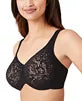 Wacoal Halo Lace Full Coverage Underwire Bra Black
