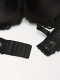 Diana Rose Criss Cross Lace C Cup Push Up Bra