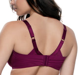 Paramour  Marvelous Side Smoothing T-Shirt Bra Black, Purple/Black Lily