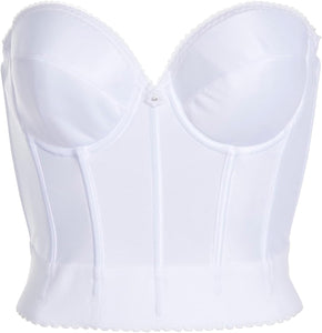 Dominique Noemi Backless Strapless Bustier Black, White