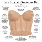 Dominique Brie Strapless Backless Bustier