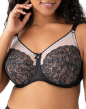 Wacoal Retro Chic Full Figure Underwire Bra Black