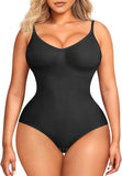 Women's' Seamless Sleeveless V-Neck Bodysuit Shapewear Tummy Control