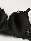 Binny  Lace D Cup Bra, BLK