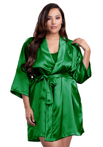 0057 Satin Robe Set Lingerie